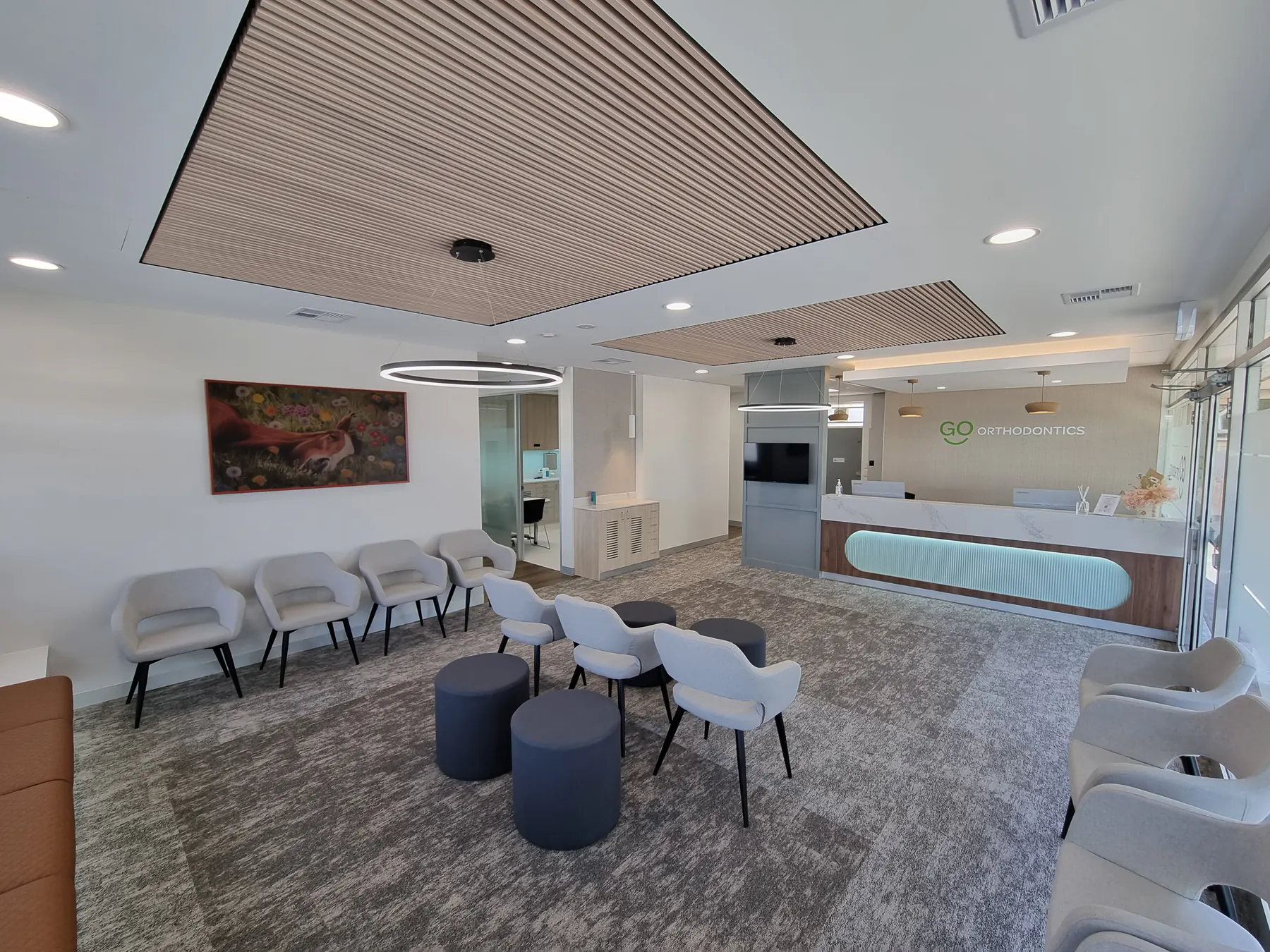 Spacious seating area inside the Blackwood clinic