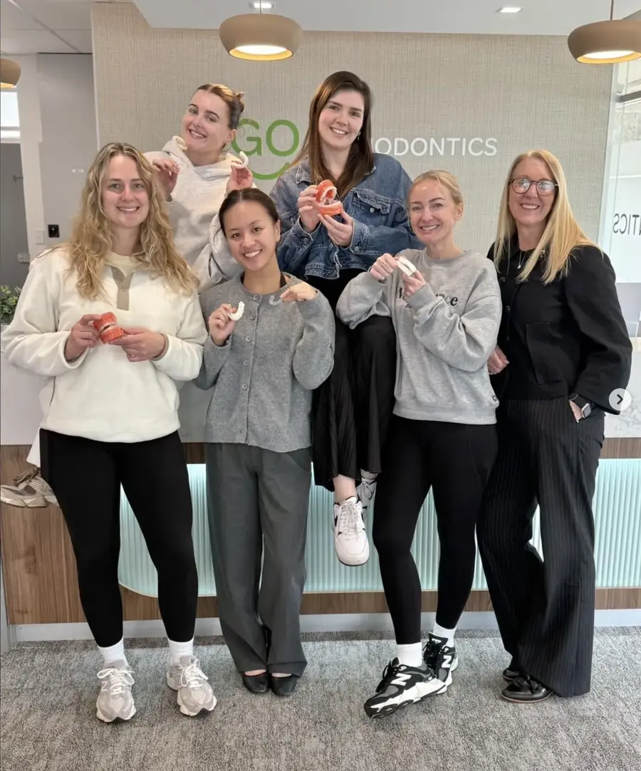 Go Orthodontics staff taking part in team training